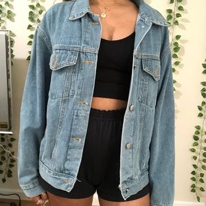 Oversized denim jacket XS